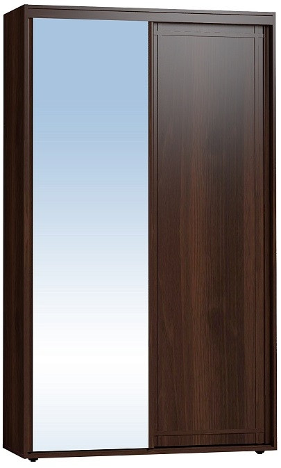 Шкаф-купе с зеркалом Шерлоск 303 Орех Шоколадный