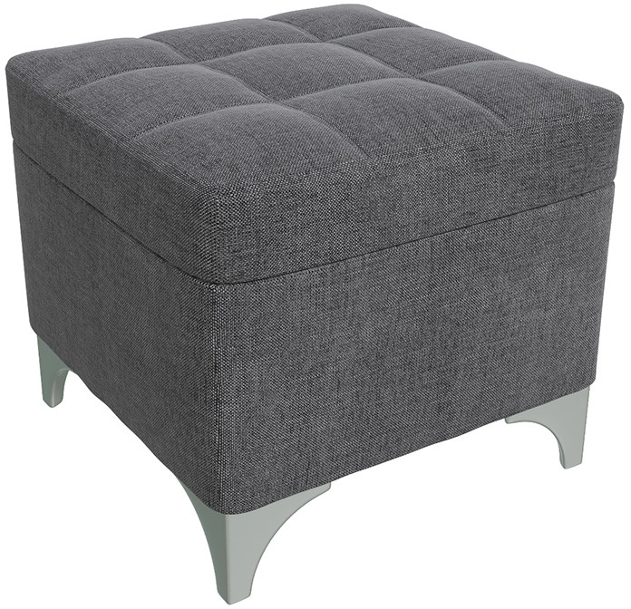 Банкетка 6-5113ТКсерая Жозефина-2, ткань серая, ШхГхВ 46х46х45 см., под сиденьем есть ниша