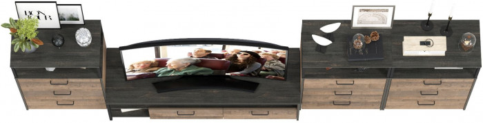 Трувор Гостиная 108, дуб гранж песочный/интра