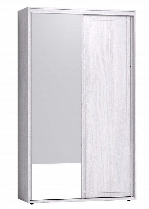 Шкаф-купе с зеркалом Шерлоск 303 Ясень анкор светлый