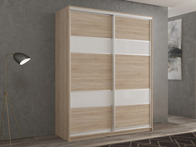 Шкаф-купе Кааппи 8 Сонома Светлый 140х45х230 см