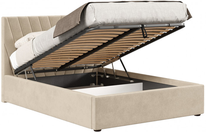 Кровать с подъёмным механизмом 1600 Палермо, бежевый 729