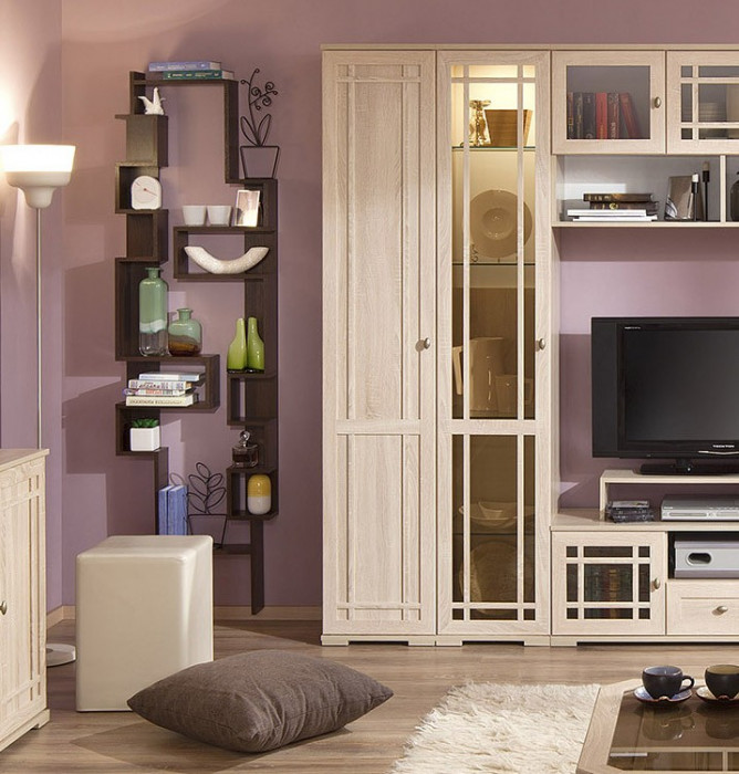 Шкаф для белья Шерлоск 8 левый, дуб сонома