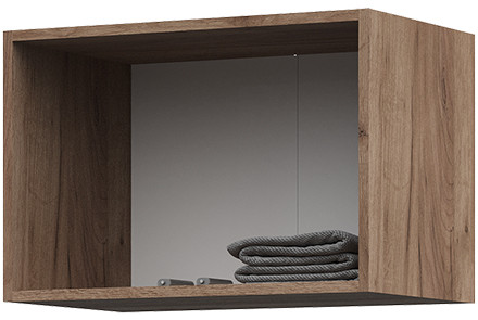 Антресоль 600 Машенька (600х400х380) Фасад ГРАФИТ СЕРЫЙ/Корпус ДУБ КРАФТ ТАБАЧНЫЙ