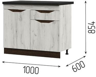 Кухня Паола 2,0 (2000х2160х600) МДФ ВЕНГЕ(тиковое дерево)/ДУБ КРАФТ БЕЛЫЙ