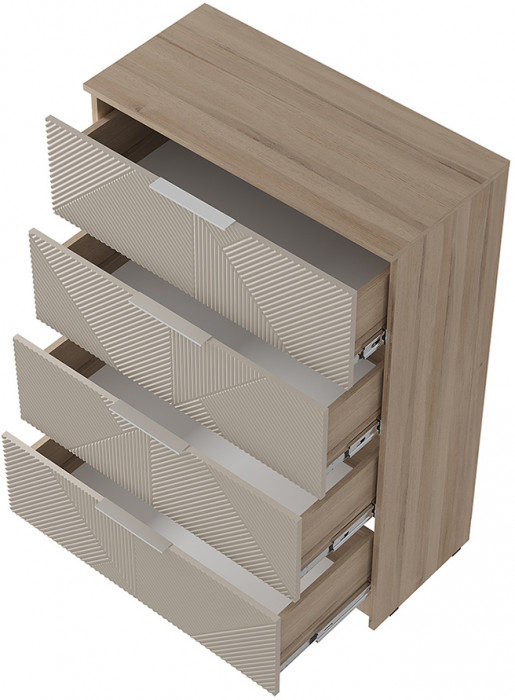 "Эмилия" КМ-02 комод Дуб смоки/Айриш (МФ03)