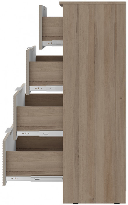 "Эмилия" КМ-02 комод Дуб смоки/Айриш (МФ03)