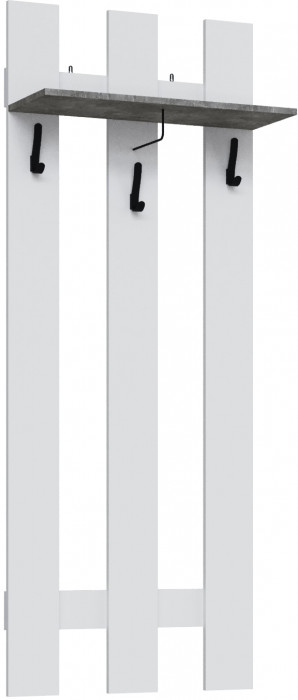 Вешалка Мадрид (0,7), Белый/Ателье светлое