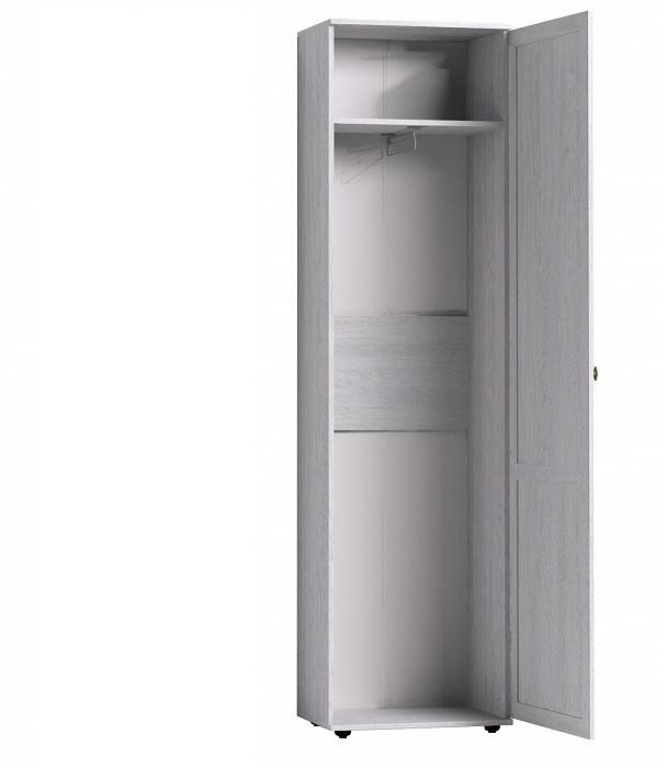 Шкаф для одежды и белья Шерлоск 71 левый, ясень светлый