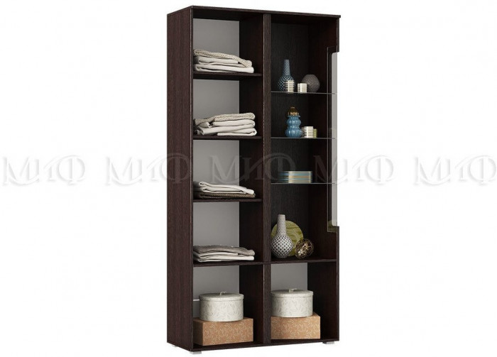 Ким Шкаф с подсветкой, бетон темный