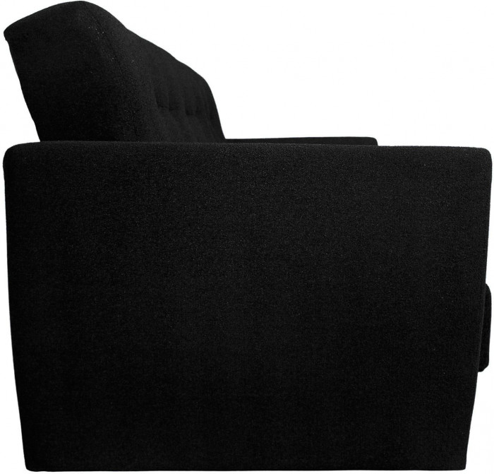 Диван-книжка Лира, 120х190, велюр черный