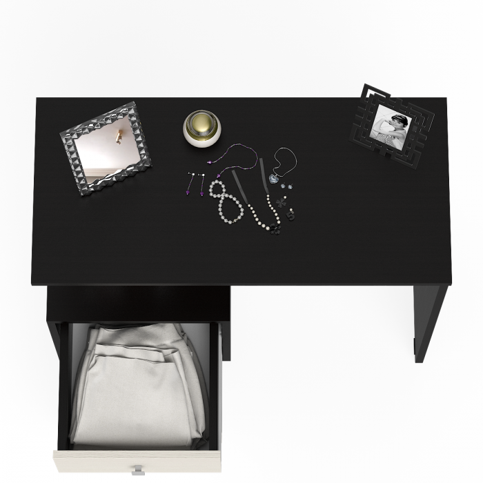 Камелия Стол косметический, цвет венге/дуб лоредо, ШхГхВ 85х40х75 см., НЕ универсальная сборка