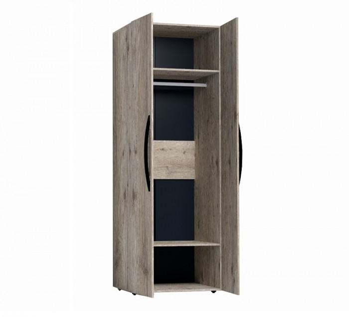 Шкаф для одежды с фасадами Зеркала (2 шт) Натуре 54 гаскон