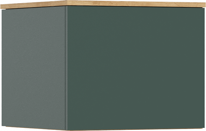 Норд Антресоль к пеналу угловому, Дуб крафт/Изумрудный