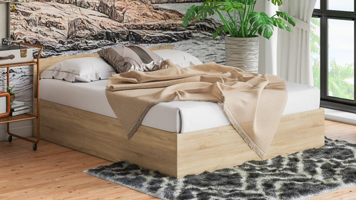 Мори Кровать 1600, дуб сонома