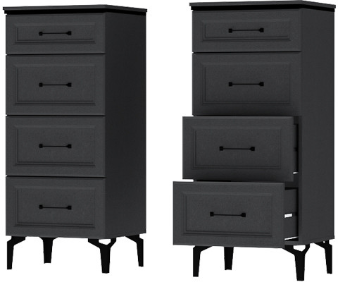 Модульная Прихожая Шарм, набор 5, Антрацит