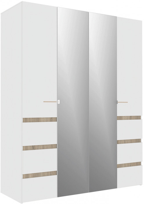 Шкаф 4-х створчатый Анона 8, белый