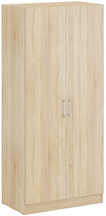 Кровать 0900 + Шкаф 2-х створчатый Стандарт, цвет дуб сонома, ШхГхВ 93,5х203,5х70 + 90х52х200 см., сп.м. 900х2000 мм., без матраса, основание есть