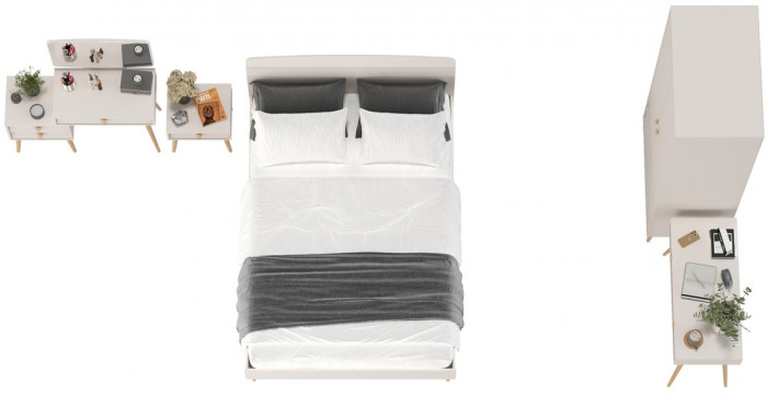 Афина Спальня 27-1400, кашемир серый