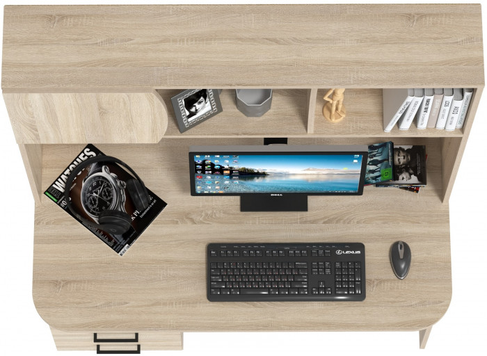 Стол рабочий 6-0606дубсон Сигма, дуб сонома