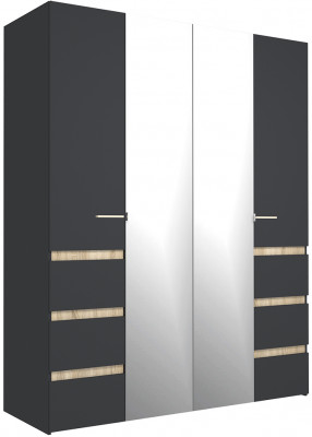 Шкаф 4-х створчатый Анона 8, антрацит