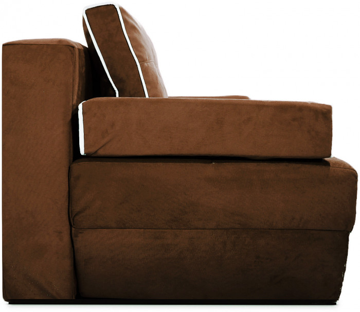 Диван-кровать раскладной еврокнижка прямой Валенсия велюр, цвет коричневый