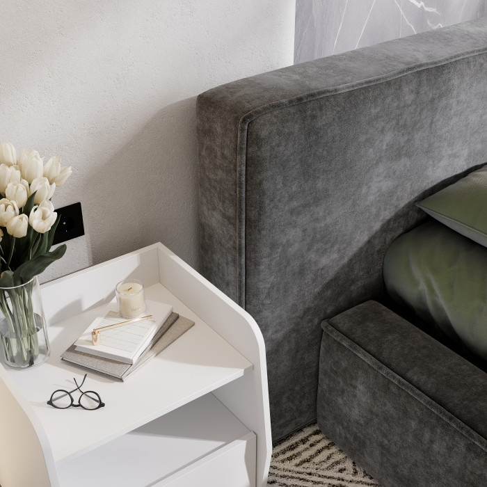 Кровать с подъемным механизмом Релакс КР-14 (1,4м), Грифельный