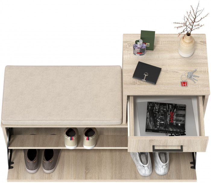 Лира ГК 2-0714дубсон Тумба под обувь, дуб сонома