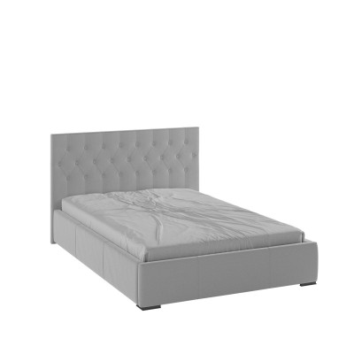 Октавия Кровать интерьерная 140 светло-серый ромб, ортопед