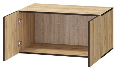 Антресоль Бастион ЛДСП 0,8 (Крафт золотой / Белый древесный)