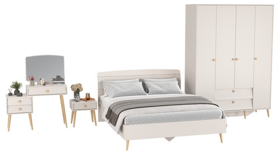 Афина Спальня 29-1600, кашемир серый