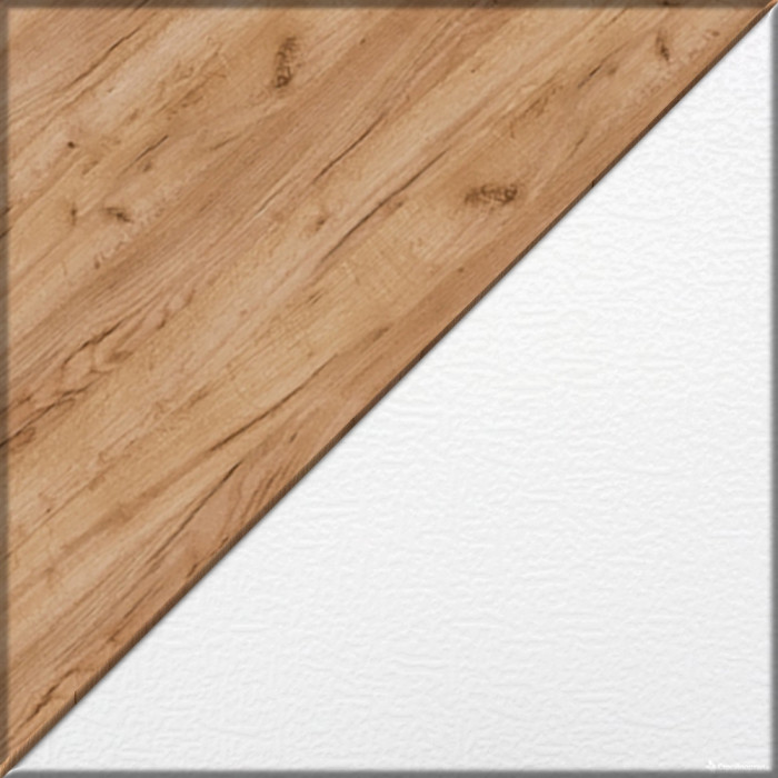 Лидер-8 Шкаф МД 20Б + Тумба МД 3.15 + Тумба МД 3.15, белый шагрень/крафт золото