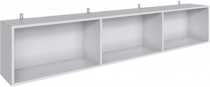 Полка Мадрид навесная (2,03), Белый/Ателье светлое