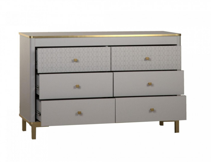 Комод 65.01 Антре серый / золото