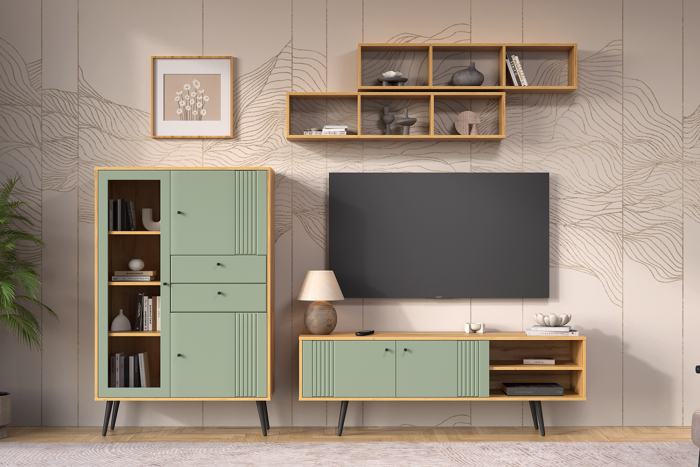 Гостиная "Вега Саксония" (комплект 4) МП