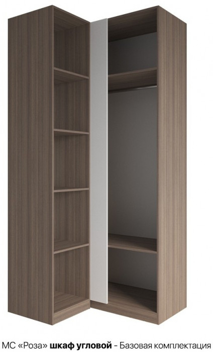 Модульная спальня Роза комп.4, Орех Франклин карамель/Белый софт