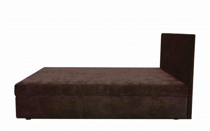 Кровать Атланта с мягкой обивкой с матрасом, 120, коричневая