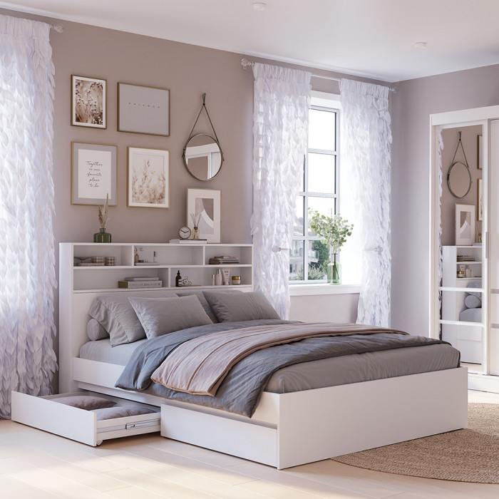 Стеллаж-полка Симпл СП-03, Белый