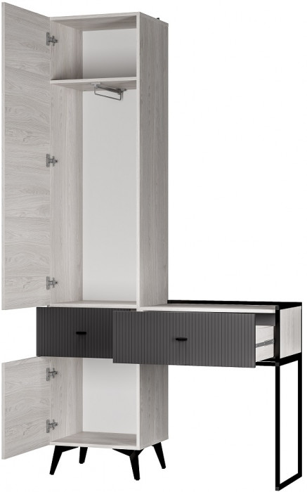 Прихожая Норд ПР-06, Ясень белый, Маренго