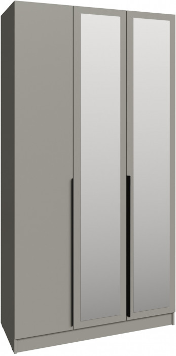 Шкаф Мадрид (1,2) с 3 ящ. внутри с зеркалом, Мокко