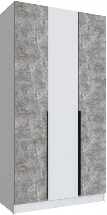 Шкаф Мадрид, композиция 12, Белый/Ателье светлое