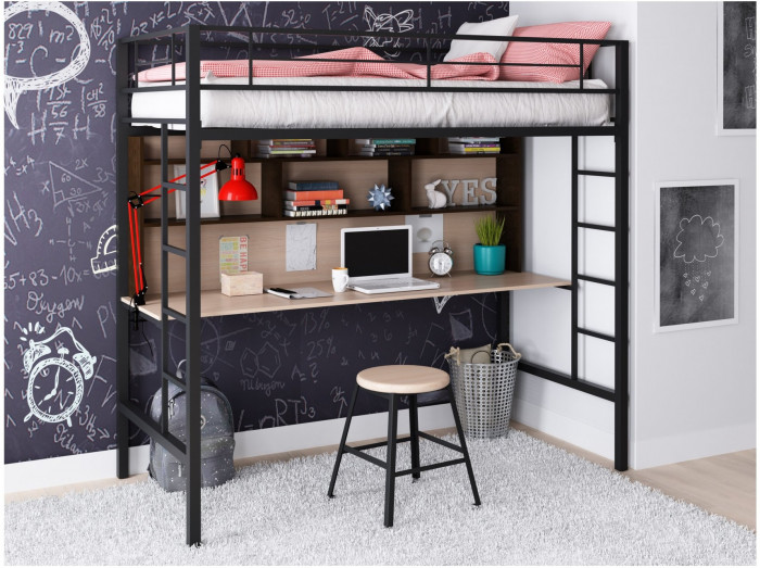 Кровать-чердак Севилья 1.2 (Венге, Коричневый)