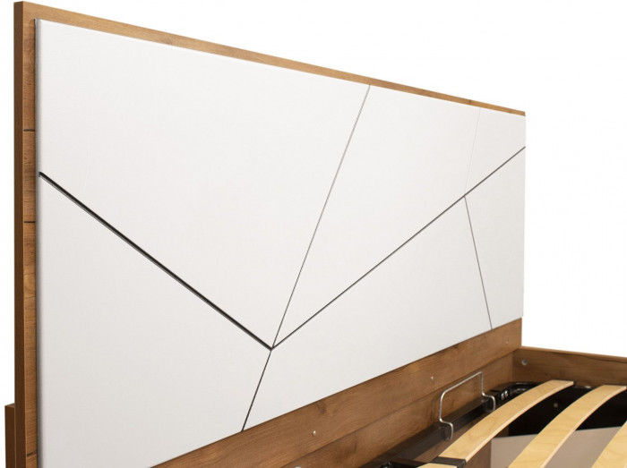 Кровать Гамма с подъемным механизмом 54.15 Таксония/Белый