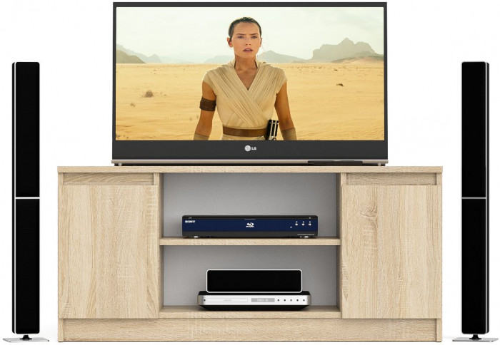 Мори Тумба ТВ МТВ1200.1, дуб сонома