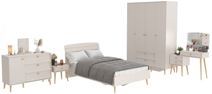 Афина Спальня 31-1200, кашемир серый