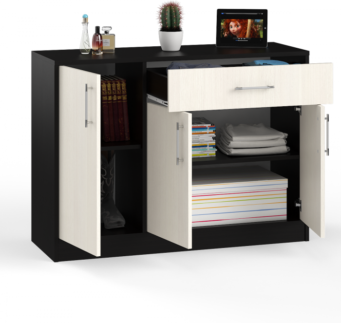 Комод СВК № 4, венге/дуб лоредо