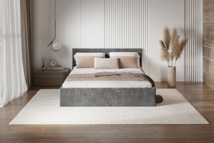 Кровать с подъемным механизмом Ника КР-18 160х200, Грифельный