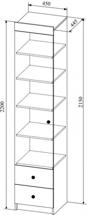 Модульная детская KI-KI композиция 4, Белый/Белое дерево