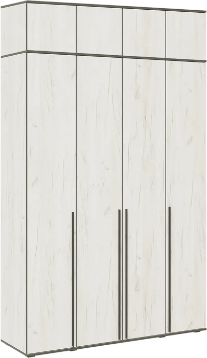 Норд Шкаф 4-х створчатый 1600 + Норд Антресоль к шкафу 1600 Дуб Крафт