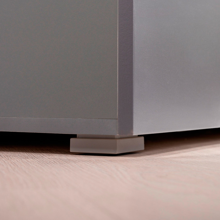 Октава Прихожая 21, цвет серый графит/дуб крафт золотой/фасады МДФ серый графит, ШхГхВ 161,5х35,4х197,6 см., универсальная сборка